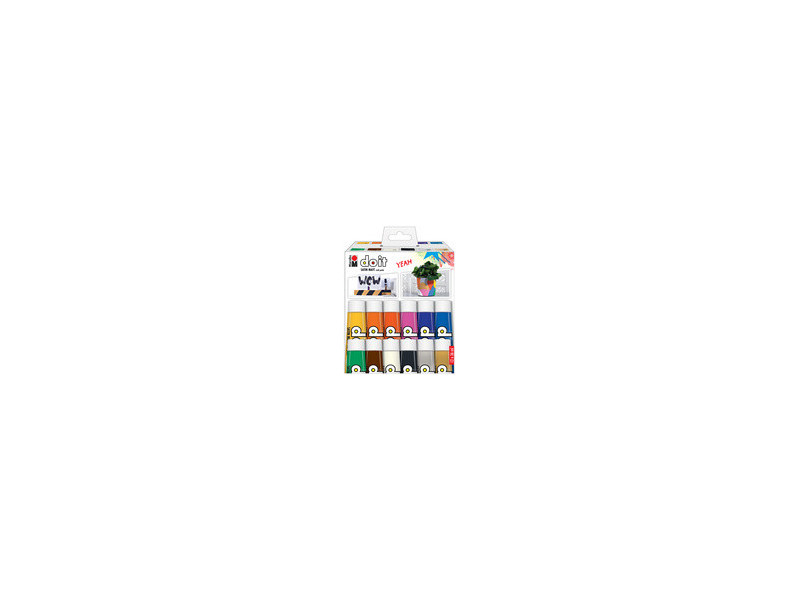 Marabu Set peinture acrylique DO IT Craft Paint, 12 x 36 ml