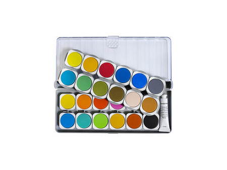 EBERHARD FABER Boîte de peinture WINNER, 24 couleurs