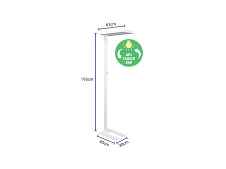 MAUL Lampadaire à LED MAULjaval, dimmable, blanc