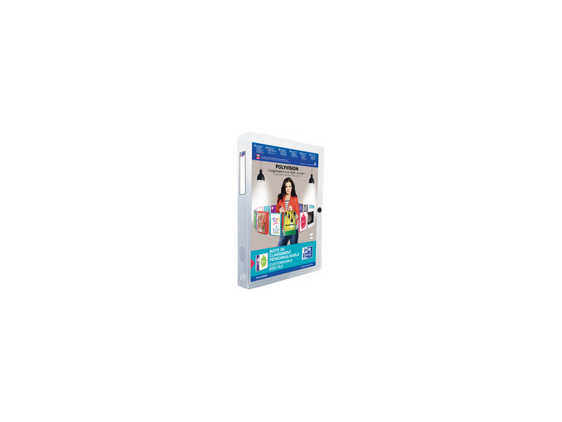 Oxford Boite de rangement POLYVISION, A4, PP, bleu