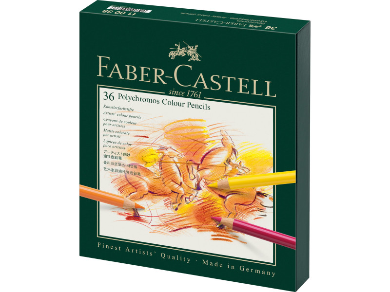 FABER-CASTELL Crayons de couleur POLYCHROMOS,boîte d'atelier