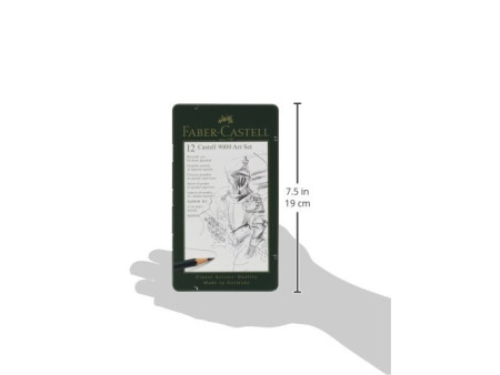 FABER-CASTELL Crayon CASTELL 9000, kit Art de 12