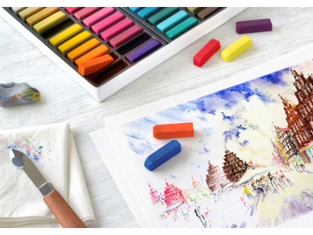 FABER-CASTELL Pastel tendre CREATIVE STUDIO, étui de 72