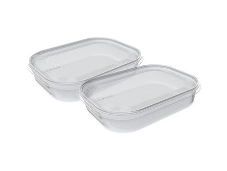 plast team Set de 2 boîtes de congélation Helsinki, 0,7 L
