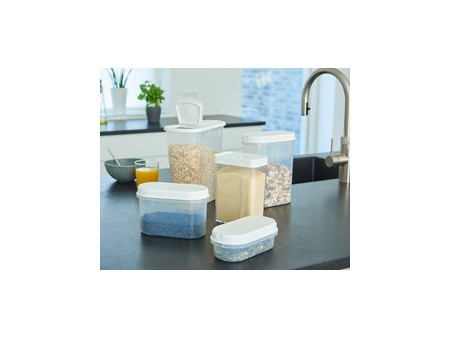 plast team Boîte de conservation Margerit, 1,2 litre, blanc
