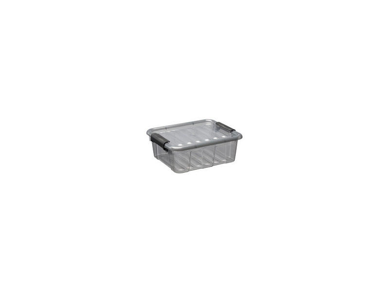 plast team Boîte de rangement HOME BOX, 2L, gris translucide