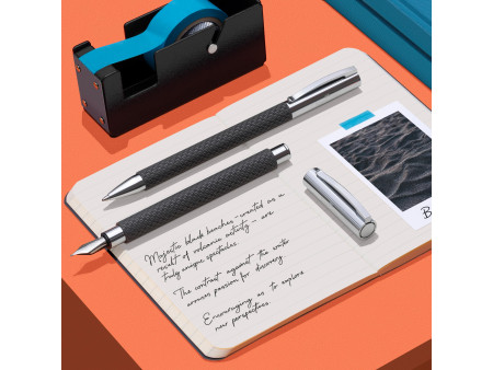 FABER-CASTELL Stylo à bille Ambition OpArt Black Sand