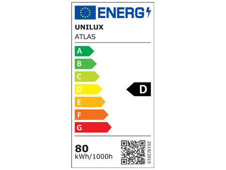 UNiLUX Lampadaire à LED ATLAS, hauteur: 1.950 mm, noir