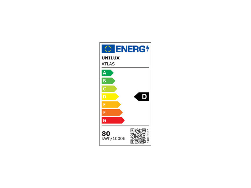 UNiLUX Lampadaire à LED ATLAS, hauteur: 1.950 mm, noir