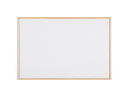 Bi-Office Tableau blanc, cadre en bois, (L)400 x (H)300 mm