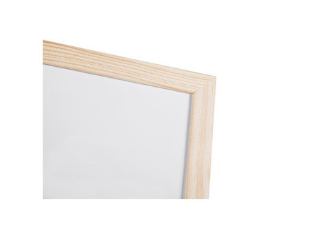 Bi-Office Tableau blanc, cadre en bois, (L)400 x (H)300 mm