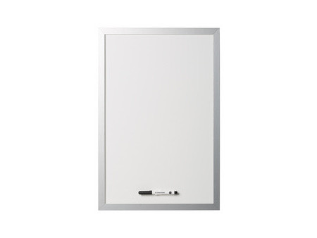 Bi-Office Tableau blanc design, 600 x 450 mm, argent