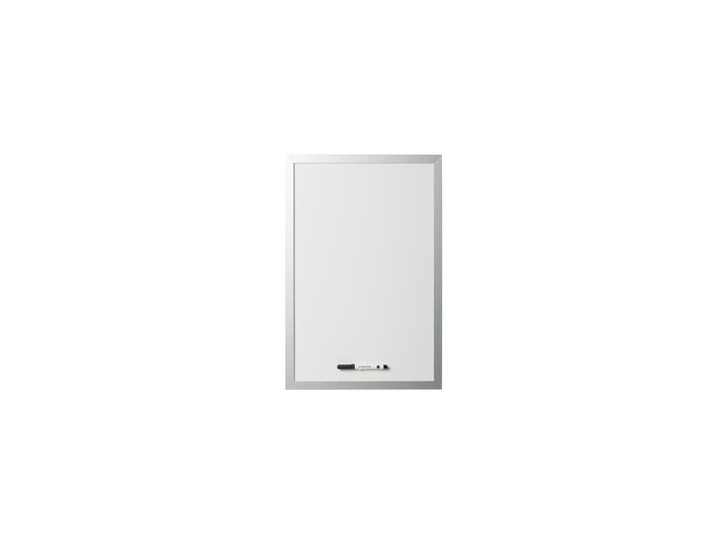 Bi-Office Tableau blanc design, 600 x 450 mm, argent