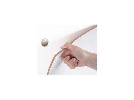Bi-Office Tableau blanc mural LOOP, laqué, 1.800 x 1.000 mm
