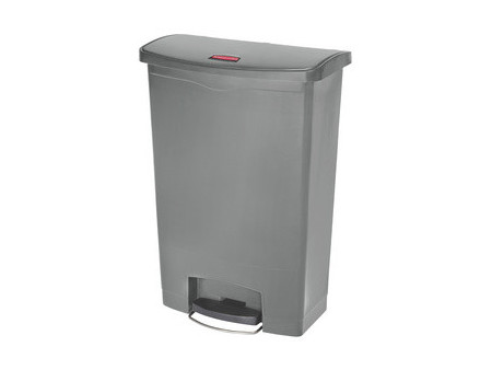 Rubbermaid Collecteur à pédale Slim Jim, 90 litres, beige