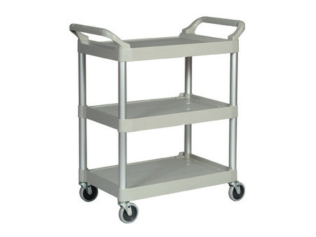 Rubbermaid Chariot utilitaire, 3 étages, platine