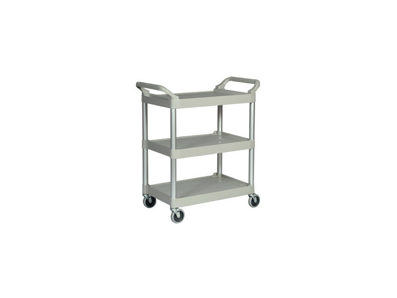 Rubbermaid Chariot utilitaire, 3 étages, platine