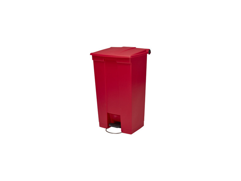 Rubbermaid Collecteur à pédale Legacy Step-On, 87 L, rouge