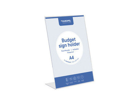EUROPEL Porte-visuel Budget, A5 portrait, incliné