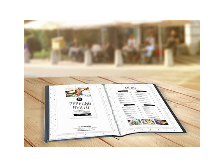 EUROPEL Protège-documents, A4, 10 pochettes, anthracite