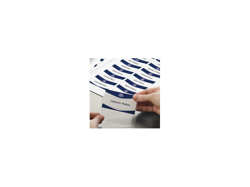 AVERY Insert imprimable pour badge, 90 x 60 mm, blanc