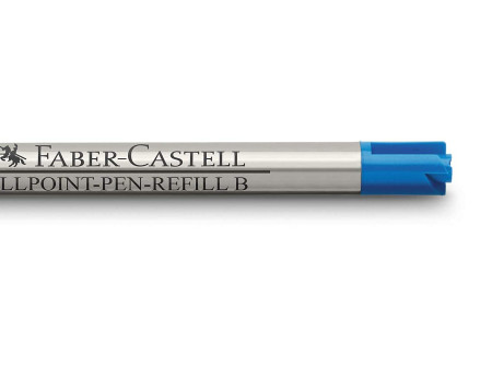 FABER-CASTELL Recharge grand volume B stylo à bille, bleu
