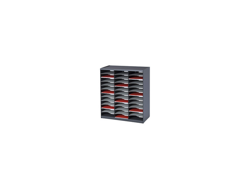 PAPERFLOW Trieur monobloc, 36 compartiments, noir