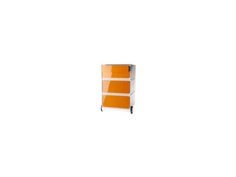 PAPERFLOW Caisson mobile 'easyBox', 4 tiroirs, blanc/hêtre