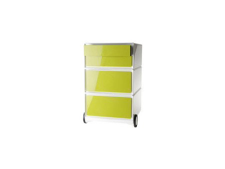 PAPERFLOW Caisson mobile 'easyBox', 4 tiroirs, blanc/hêtre