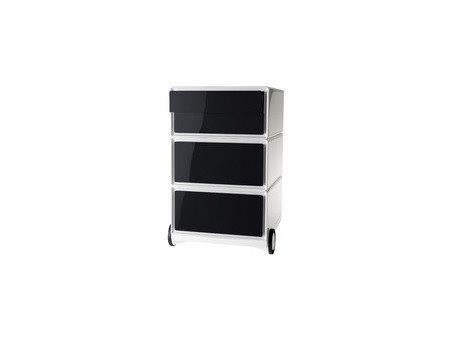 PAPERFLOW Caisson mobile 'easyBox', 4 tiroirs, blanc/hêtre
