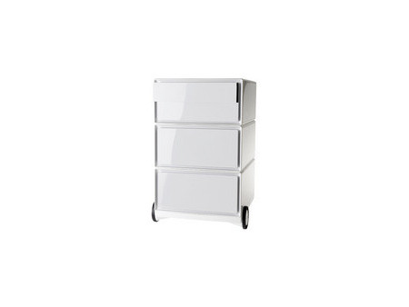 PAPERFLOW Caisson mobile 'easyBox', 4 tiroirs, blanc/hêtre