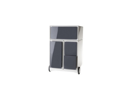 PAPERFLOW Caisson mobile 'easyBox', 1 tiroir, blanc/hêtre