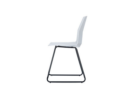 PAPERFLOW Chaise visiteur CUBE, set de 2, noir
