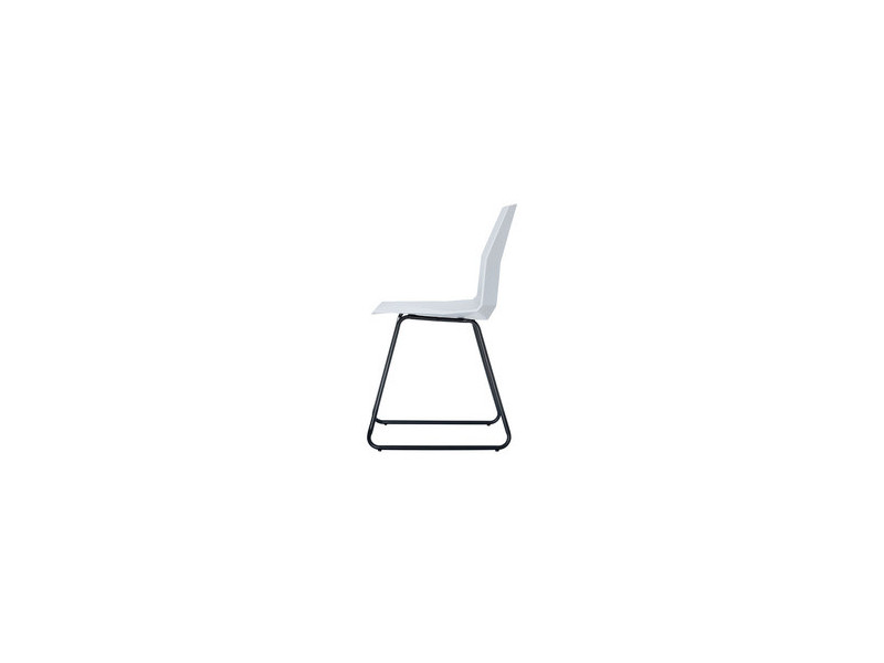 PAPERFLOW Chaise visiteur CUBE, set de 2, blanc