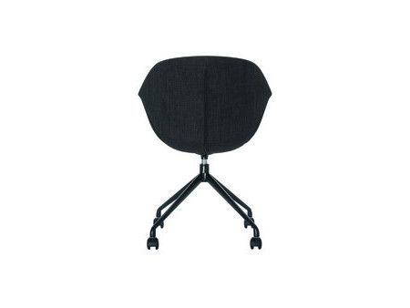 PAPERFLOW Chaise visiteur GANT, set de 2, anthracite / noir