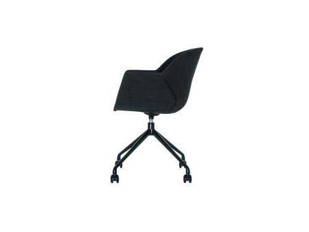 PAPERFLOW Chaise visiteur GANT, set de 2, anthracite / noir