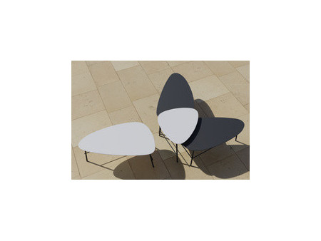 PAPERFLOW Table d'appoint LAZY, (L)605 x (P)500 mm, blanc