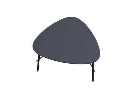 PAPERFLOW Table d'appoint LAZY, (L)930 x (P)500 mm, noir