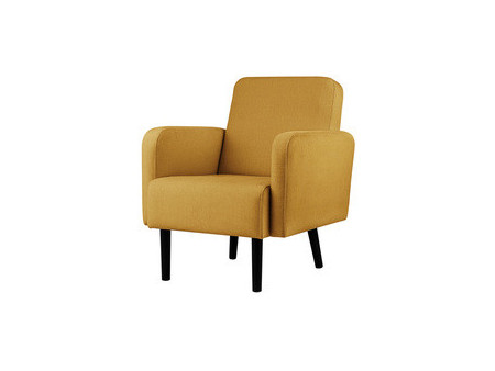 PAPERFLOW Fauteuil LISBOA, habillage en tissu, brun
