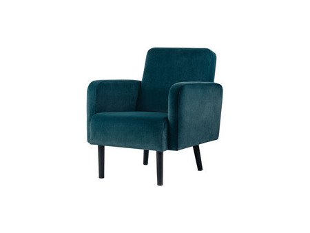 PAPERFLOW Fauteuil LISBOA, habillage en velours, anthracite
