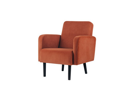 PAPERFLOW Fauteuil LISBOA, habillage en velours, rose