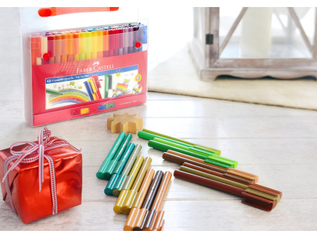 FABER-CASTELL Stylo feutre CONNECTOR PEN, coffret de 60