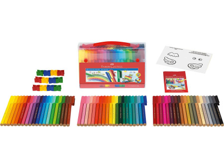 FABER-CASTELL Stylo feutre CONNECTOR PEN, coffret de 60
