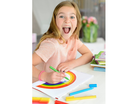 FABER-CASTELL Stylo feutre CONNECTOR PEN, coffret de 60