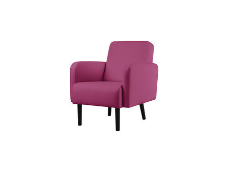PAPERFLOW Fauteuil LISBOA, habillage simili cuir, orange