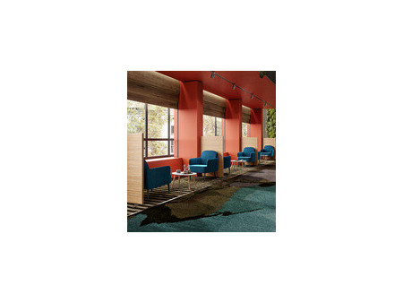 PAPERFLOW Fauteuil LISBOA, habillage simili cuir, gris