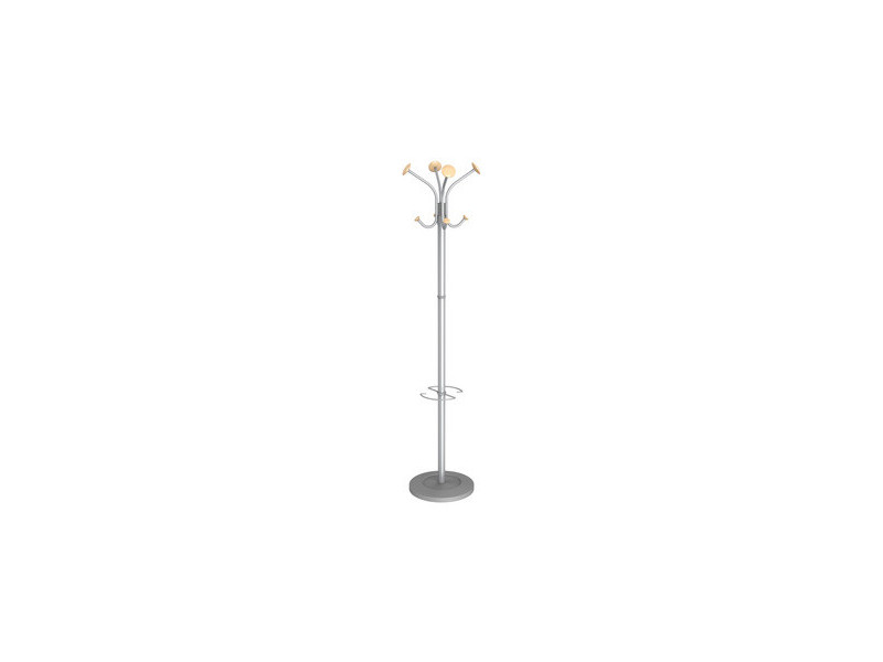 ALBA Portemanteau 'VIENA', (H)1.770 mm, gris argenté