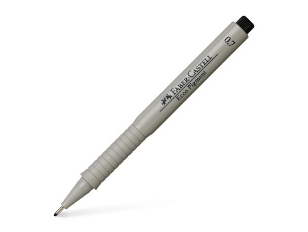 FABER-CASTELL Stylo-feutre ECCO PIGMENT, étui de 4, noir