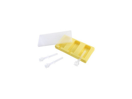 metaltex Moule à glace Fun Kitchen, pour 3 glaces, silicone