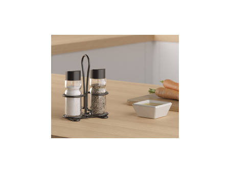 metaltex Ménagère sel & poivre Spice Line, 3 pièces